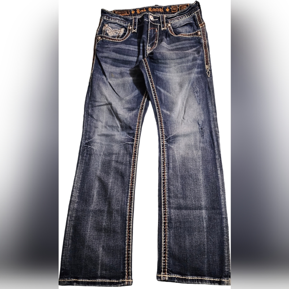 Mens Rock Revival Jeans